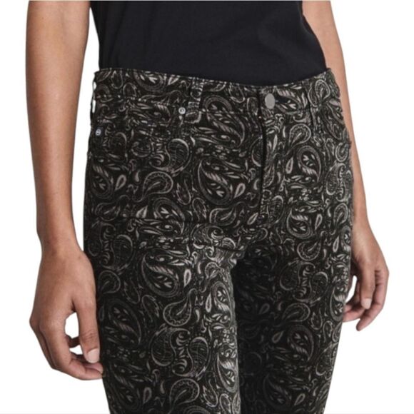 AG Anthropologie The Stevie Velvet High-Rise Skinny Jeans Adriano Goldschmied 26 - Picture 5 of 16